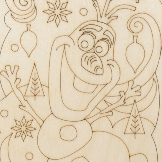 Набор для росписи Олаф Disney Новогодний сувенир дерево Lori Фнд-036