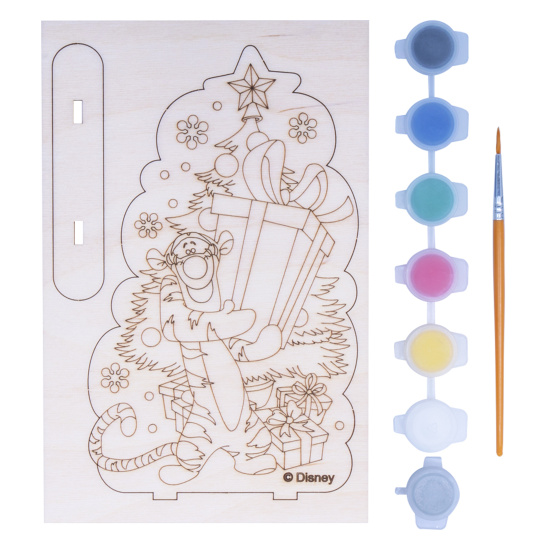 Набор для росписи Тигруля Disney Новогодний сувенир дерево Lori Фнд-035