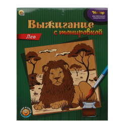 Набор для выжигания с тонировкой Лев НР-9683