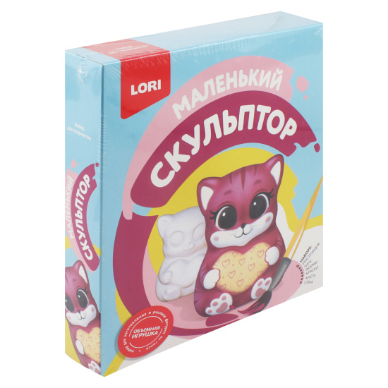 Набор для отливки, Кошечка, Маленький скульптор, для девочек, Lori, Об-012