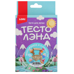 Тесто для лепки, 6 цветов, 144 гр, формочки + конструктор из фанеры, Мороженое, сладости, ТестоЛэнд, Lori, Тдл-081