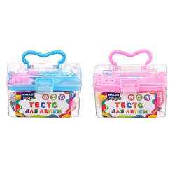 Тесто для лепки, 12 цветов, 162 гр, формочки, Mazari, M-20343