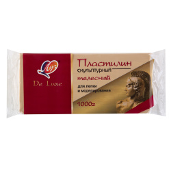 Пластилин скульптурный, 1000 гр, 1 цвет, цвет телесный, Луч, 34С 2247-08