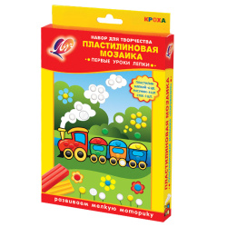Раскраска пластилином Пластилиновая мозаика №3 Кораблик 24С 1501-08