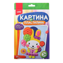 Раскраска пластилином Картина Зайка Пз/Пл-006