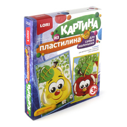 Раскраска пластилином Фруктовая парочка с рамкой Пк-031