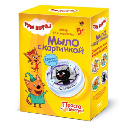 Набор Мыло Три кота Сажик 405132