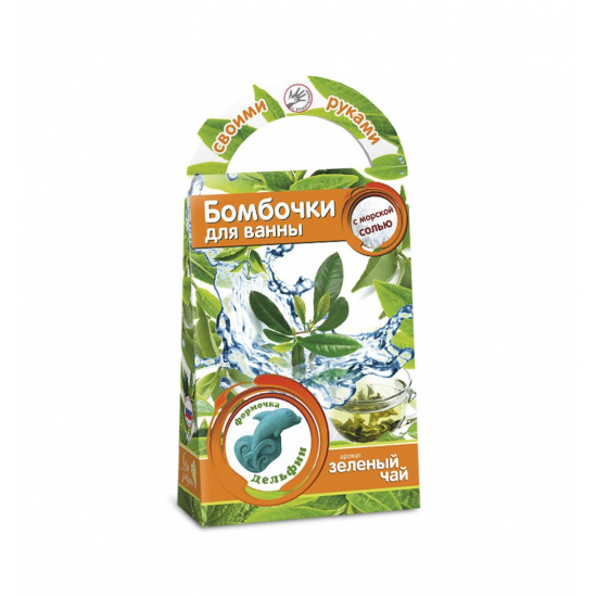 Набор для изготовления Бомбочки для ванн своими руками Зеленый чай Аромафабрика С0705