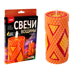 Набор Свечи из вощины Яркий орнамент Вн-003