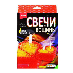Набор Свечи из вощины Сердце в подарок Вн-001