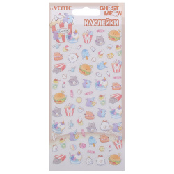 Наклейки, 9*17,5 см, ПВХ, европодвес, Ghost Meow, Yummy Party, deVENTE, 8132559