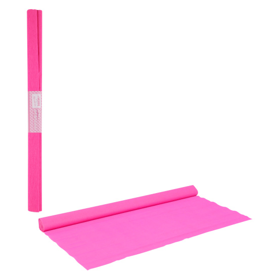 Бумага крепированная 50*250 см, 32 г/кв.м, розовый яркий deVENTE 8040802
