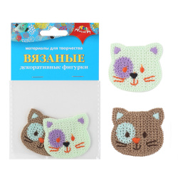 Декор вязаный Котята 2шт С3303-05