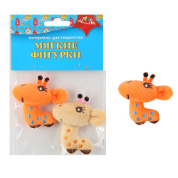 Декор текстильный Жирафики 2шт 6см С3302-02