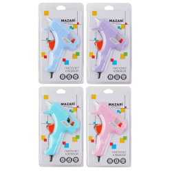 Клеевой пистолет, диаметр клеевого стержня 7 мм, мощность 20 Вт, Mazari, M-4847