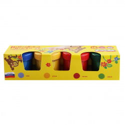 Краски пальчиковые 4 цвета, 110мл, картонная коробка Каляка-Маляка ПККМ04