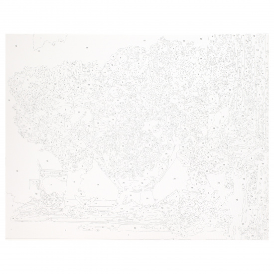 Картина по номерам 30*40 см, холст, на подрамнике Нежные пионы и цветочный чай Рыжий кот ХК-6324