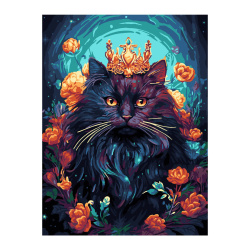 Картина по номерам 28,5*38 см, картон Царь-кот Lori Кпн-376