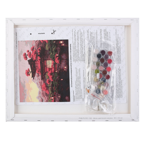 Картина по номерам со светодиодами 40*50 см, холст, на подрамнике День цветения сакуры Фрея PNB/PLDD-182