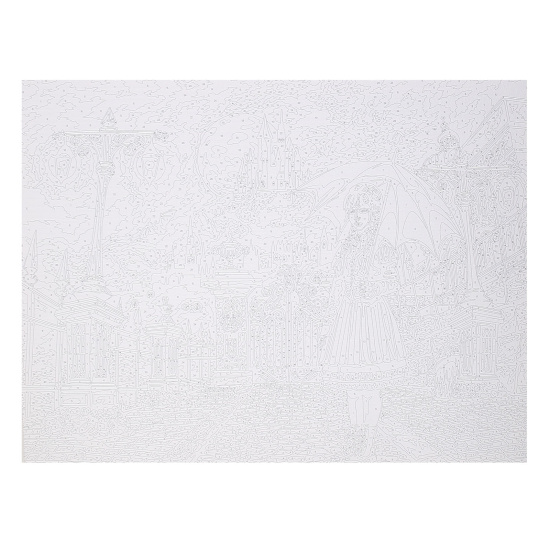 Картина по номерам со светодиодами 40*50 см, холст, на подрамнике Замок тьмы Фрея PNB/PLDD-191