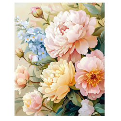 Картина по номерам, 40*50 см, холст, на подрамнике, Винтажные розы, Феникс, 71260