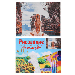 Раскраска по номерам на холсте 40*50 Палитра Фея с белой лошадью Х-5315