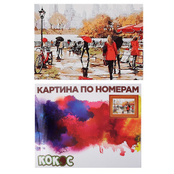 Раскраска по номерам на холсте 40*50 Набережная 183804 КОКОС