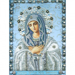 Картина по номерам 40*50 см, холст, на подрамнике Богородица Икона КОКОС 215017