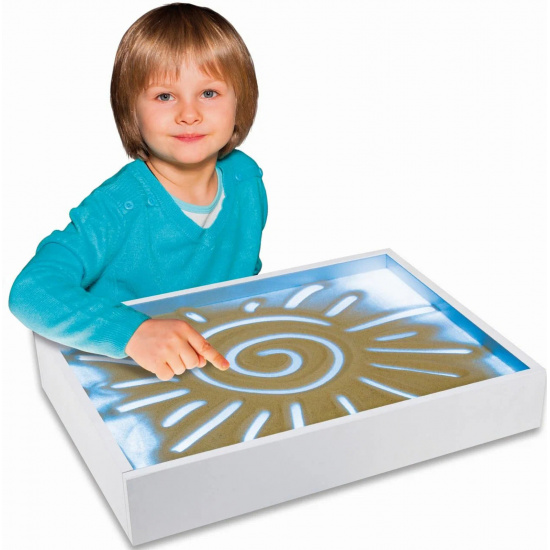 Набор для рисования песком Детский столик Десятое Королевство голубая подсветка 04473