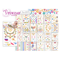 Наклейки-тату 26,5*14,5 TZ 15372 ассорти 23 видов
