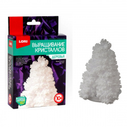 Набор для выращивания кристаллов Белая елочка Деревья картонная коробка, 10+ Lori Крд-001