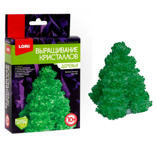 Набор для выращивания кристаллов Lori Деревья Зеленая елочка от 10 лет Крд-002