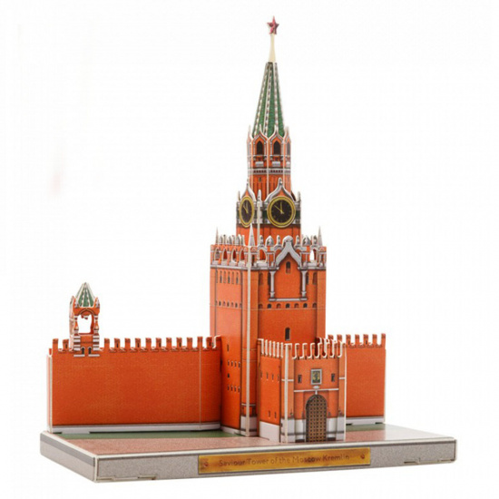 Конструктор картонный 3D Умная бумага Москва в миниатюре Спасская Башня 487