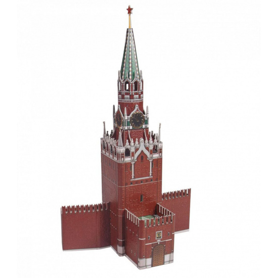 Конструктор картонный 3D Умная бумага Архитектурные памятники Спасская башня 219