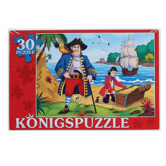 Пазлы 30эл 215*300 Пиратский остров KonigsPuzzle ПК30-5766