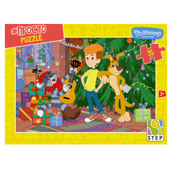Пазлы, 35 элементов, 180*270 мм, Простоквашино Продолжение, Step Puzzle, 91478