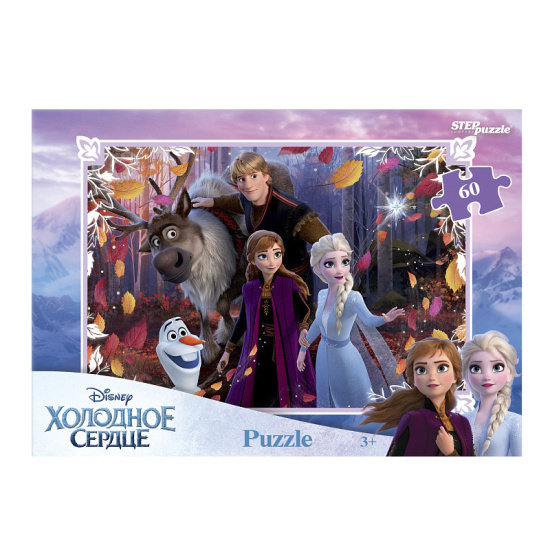 Пазлы 60 элементов, 230*330 мм Холодное сердце Disney Step Puzzle 81240