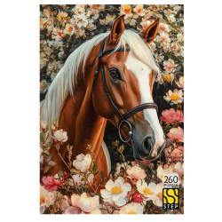 Пазлы 260 элементов 240*345 Step Puzzle Конь 74085