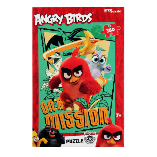 Пазлы 360 элементов 345*500 Step Puzzle Angry Birds 96081