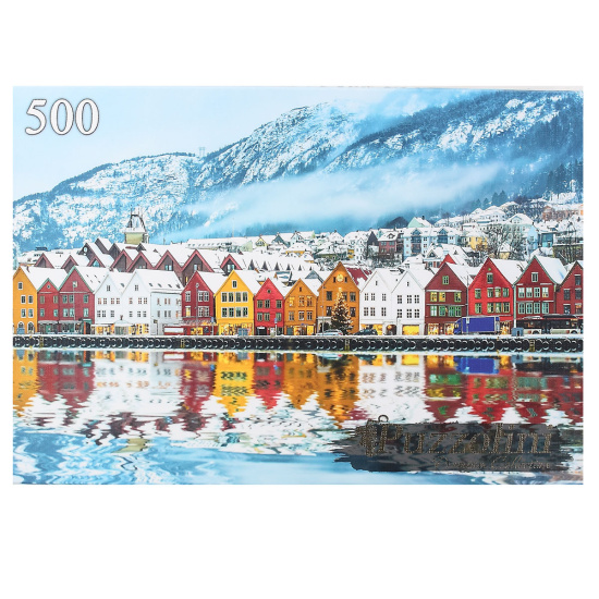 Пазлы 500эл 345*500 Норвегия Город Берген Puzzolini GIPZ500-7675