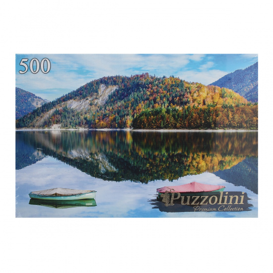 Пазлы 500 элементов 345*500 Рыжий кот Puzzolini Германия Озеро Сильвенштайн ГИПЗ500-7685