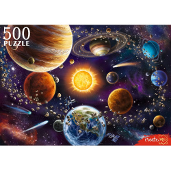 Пазлы, 500 элементов, 340*481 мм, Космос №9, Рыжий кот, Ф500-7126