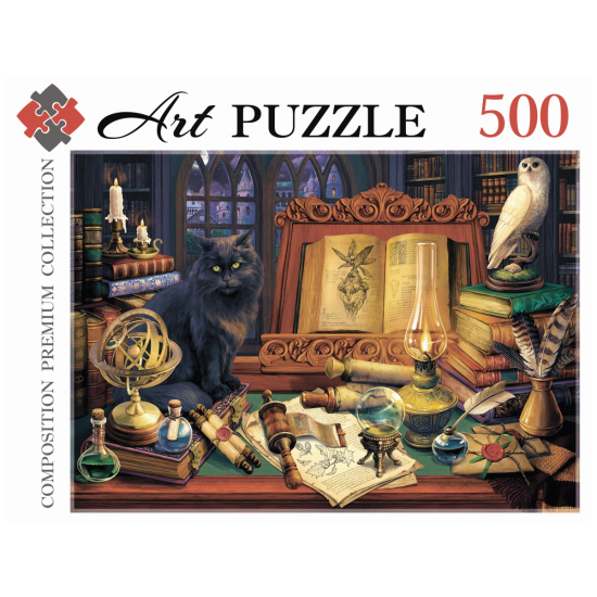 Пазлы 500 элементов, 470*670 мм Магический натюрморт Artpuzzle Рыжий кот Ф500-0441