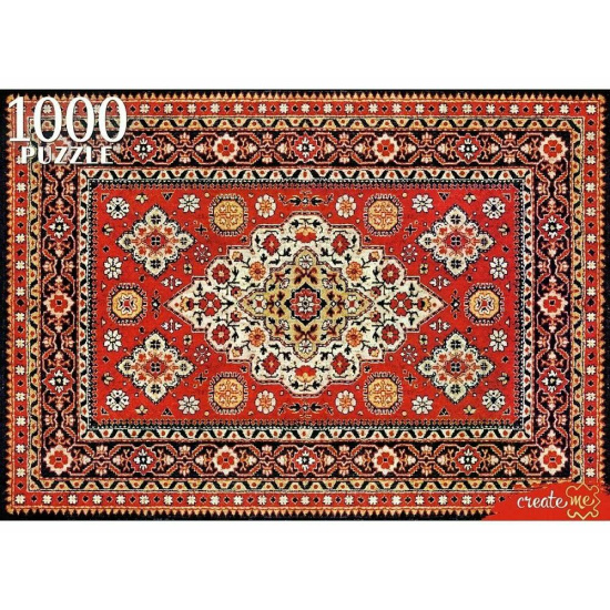 Пазлы 1000 элементов 470*670 Рыжий кот CreateMe Красный ковер ШТ1000-4879