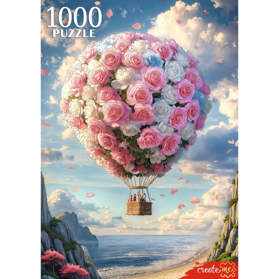 Пазлы 1000 элементов 470*670 Рыжий кот CreateMe Воздушный шар Ф1000-8726