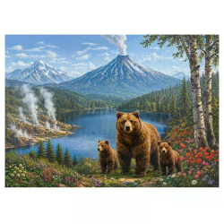 Пазлы 1000 элементов 470*670 Рыжий кот CreateMe Камчатка Ф1000-9624