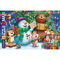 Пазлы MAXI 24 элемента 330*480 Hatber Premium Праздник у елочки 24ПЗ2_35291