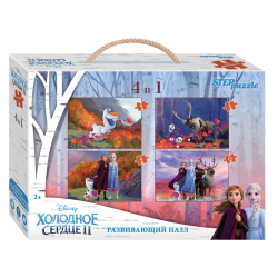 Пазлы набор 4шт 4/6/8/12эл Disney Холодное сердце-2 Step Puzzle 70165