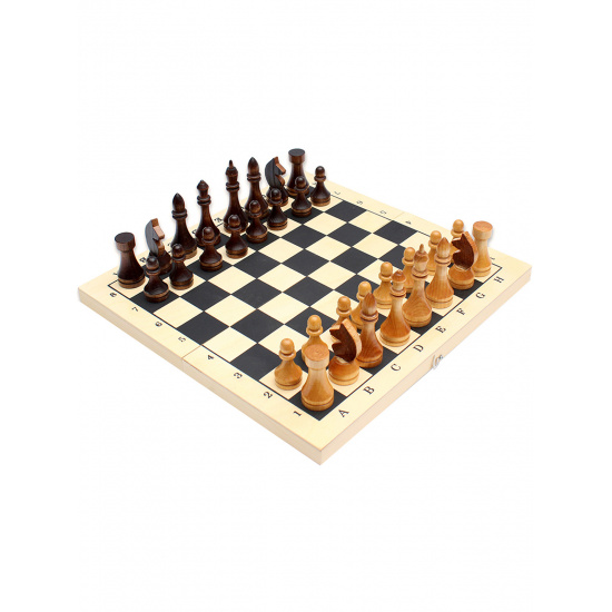 Игра настольная 29*29 см, дерево Шахматы Рыжий кот ИН-8056
