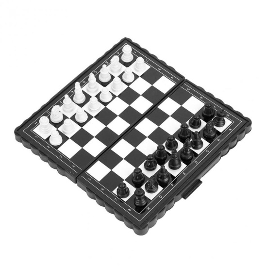 Игра настольная Шахматы магнитные 13,5*13,5см поле пластиковое фигуры пластиковые AN02573